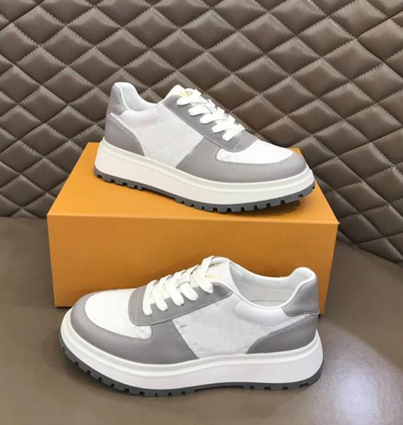 

brand abbesses men sneakers shoes white black calfskin leather man trainer comfort lug sole skateboard walking eu38-46 original box