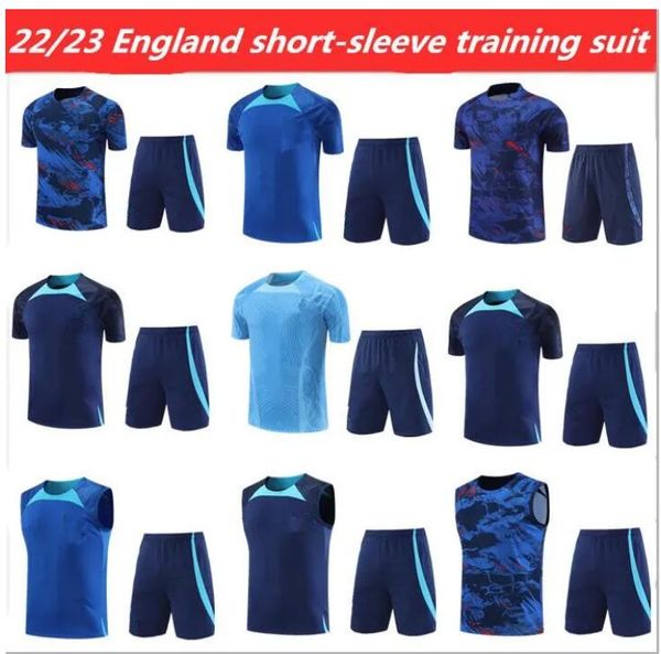 

2022 2023 sterling soccer jersey kane rashford sancho grealish mount foden henderson saka englands 22 23 s national football short sleeve tr, Black