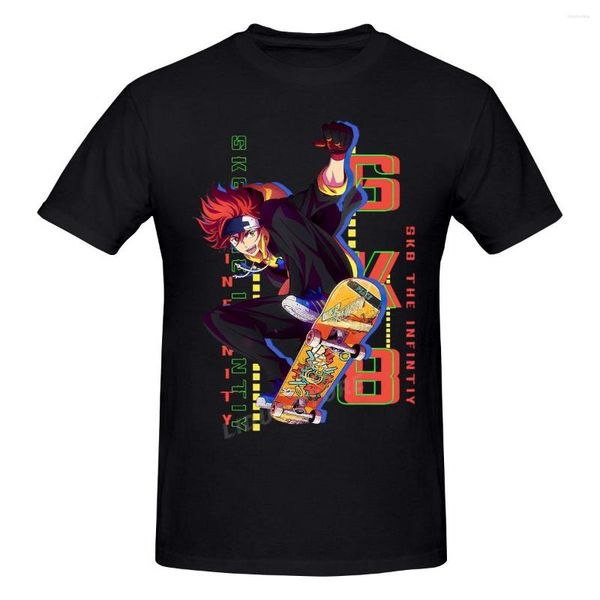 

men's t shirts japan anime sk8 the infinity manga shirt harajuku streetwear cotton graphics tshirt brands tee, White;black