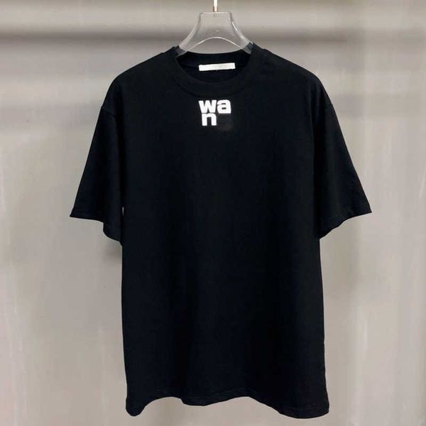 

2023 men'splus size tee 100% cotton t shirt designer shirts foam letter printing tshirt round neck short-sleeved pullover men women sim, White;black