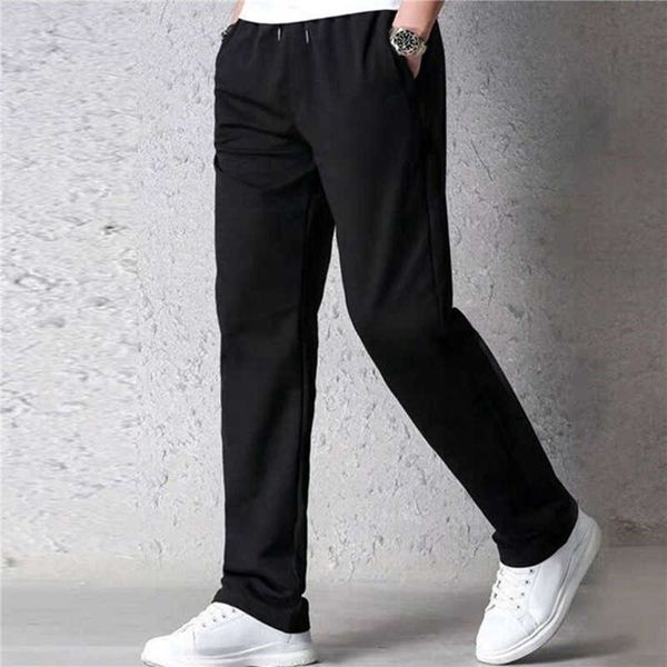 

men's pants fashion 2023 sports pants man new spring large size 3xl loose casual dent sweatpants men's straight training trousers, Black