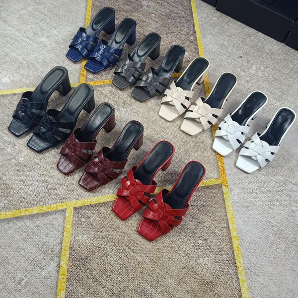 

women's summer heeled slippers fashion designer women's shoes ladies slippers ladies flip flops sandals outdoor beach flats slippe, Black