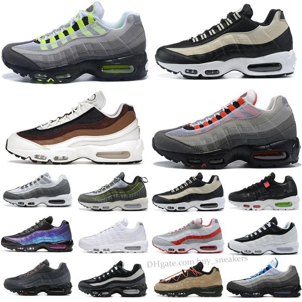 

2023 designer 95 airmaxs men running shoes 95s triple black worldwide air bordeaux neon throwback future club max mens womens trainers sport