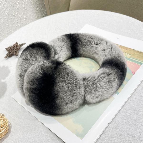 

ear muffs rabbit fur bag female party cover muffs to keep warm cute warmer muffs foldable elf s 230307, Blue;gray