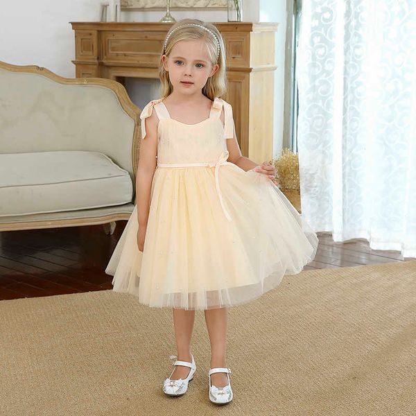 

girl's dresses party dresses for girls toddler girl beading slip tulle ball gown baby bithday wedinng ceremony costume babi kid pageant, Red;yellow