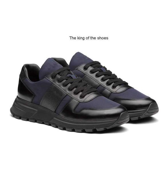 

sneakers shoes runner trainers luxury men 's re-nylon technical fabric casual walking famous rubber lug sole party wedding prax 01 hu8h, Black