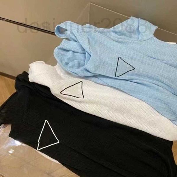

women's t-shirt designer brand p triangle t shirt fashion personalized men women design t-shirts female tshirts black and white cotton