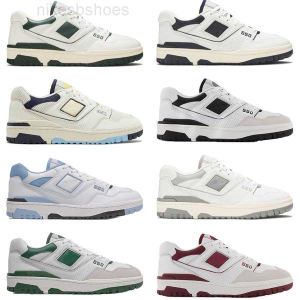 

trainers b550 550 outdoor sports shoes men women new bb550 white green grey cream black blue unc navy purple shadow silver burgundy cyan