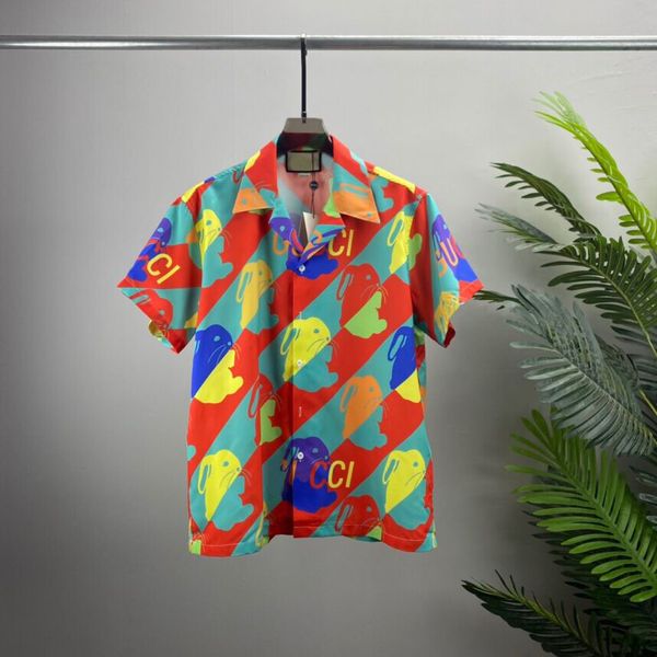 

men's plus tees & polos 2023 summer new fashion crew neck t shirt cotton short sleeve shirt hawaiian beach print shirt f4x33z, Black;brown