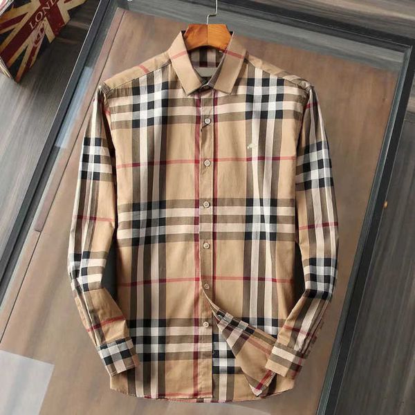 

23ss designer brand men long-sleeved shirt fashion temperament embroidered warhorse high-grade cotton shirt for external wear men clothing a, White;black