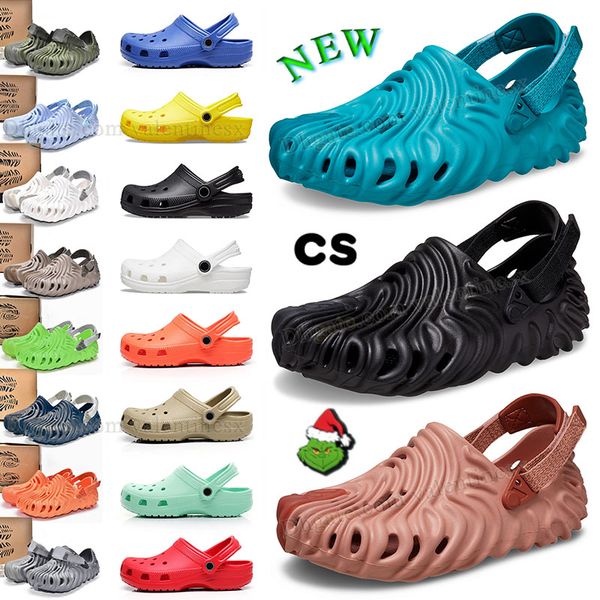 

croc clog buckle bembury designer sandals slippers pollex croos slides triple black white aqua khaki classic mens pool waterproof beach shoe