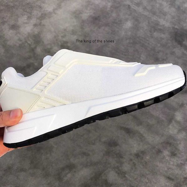 

prax 01 nylon fabric sneakers men designer platform shoes three-dimensional injected rubber bottom mens trainers lace-up runner flat shoe, Black
