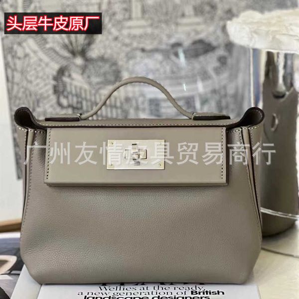 

original designer h 2424 advanced handbag premium fashion leather layer women mini2424 carrie portable houlder cro body dumpling