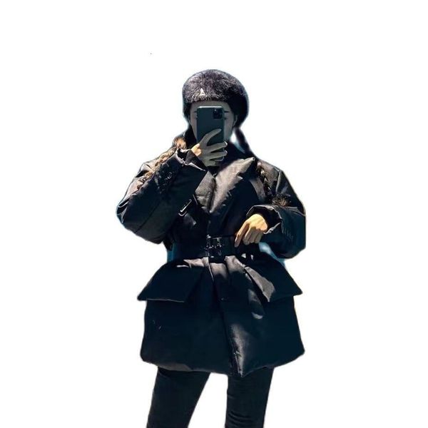 

women's jacket's black suit lapel cotton jacket with belt sondr 230306, Black;brown