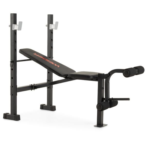 

weider legacy standard bench and rack 410 lb total weight capacity
