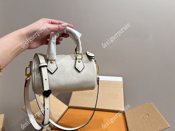 

tz fashion printed nano speedy totes bag designer luxury handbags women mini badge strap shoulder crossbody bags lady pillow bag elegant lov
