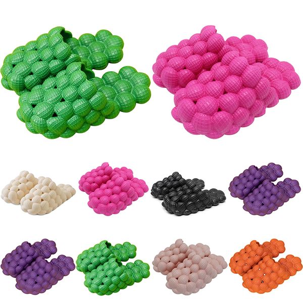 

slippers fashion men mens women outdoor slides summer beach slipper green purple womens indoor waterproof shoes474 s s, Black