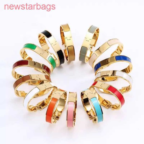 

designer herms bracelet for sale fashion brand 316l stainless steel h bracelet enamel bangle women, Golden;silver