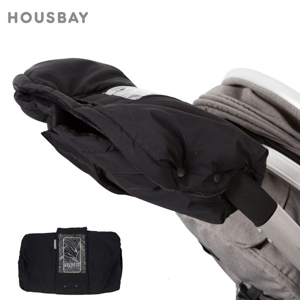 

stroller parts accessories stroller gloves windproof waterproof hand guard with transparent phone pouch tissue bag soft warm winter antie mi