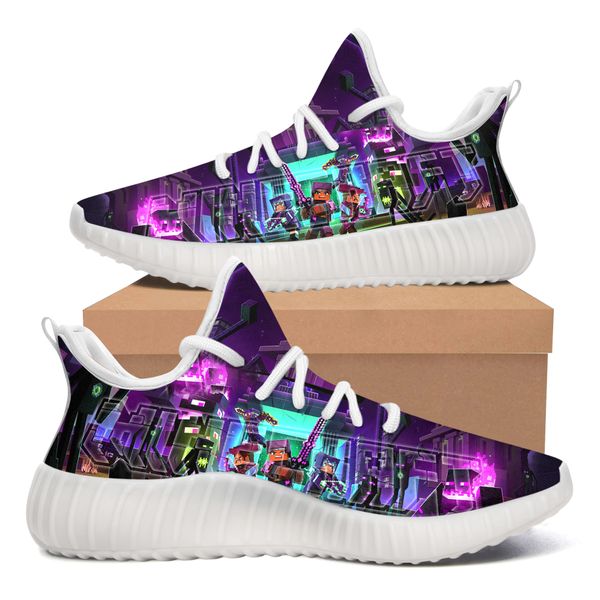 

custom diy shoes running shoes cube man designer custom distinctive street style hip hop women sports personality sneakers mosaic man game f