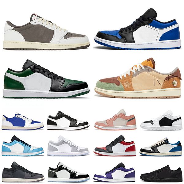

mochas 1s designer low jumpman 1 basketball shoes us 12 zion williamson voodoo ts travis cactus jack fragment unc black phantom og j1s men w