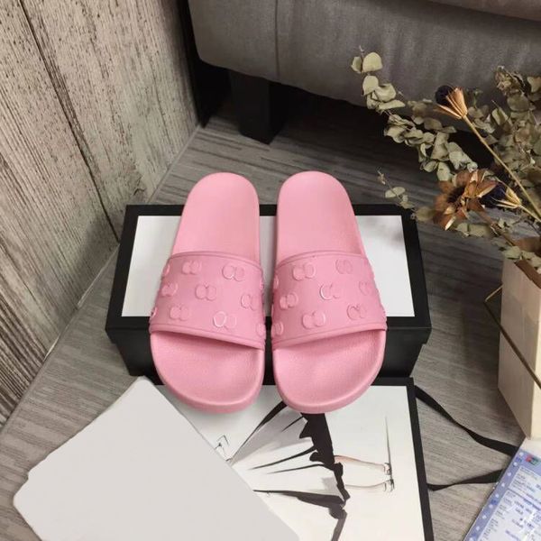 

designer slides mens women slippers summer sandals beach slide flat platform ladies sandali bathroom home shoes flip flops striped causal sl, Black