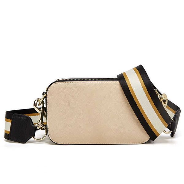

designers marc snapsshoulder bags women luxurys handbag sell m wide shoulder strap camera bag fashion color matching messenger bags 221029