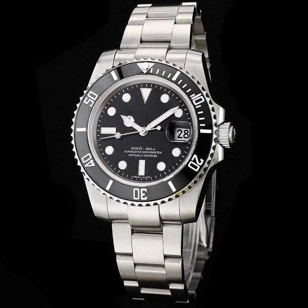 

luxury wristwatches ceramic bezel sapphire glass 40mm 116610ln 116610 black dial asia 2813 automatic mechanical mens watch watches288a, Slivery;brown