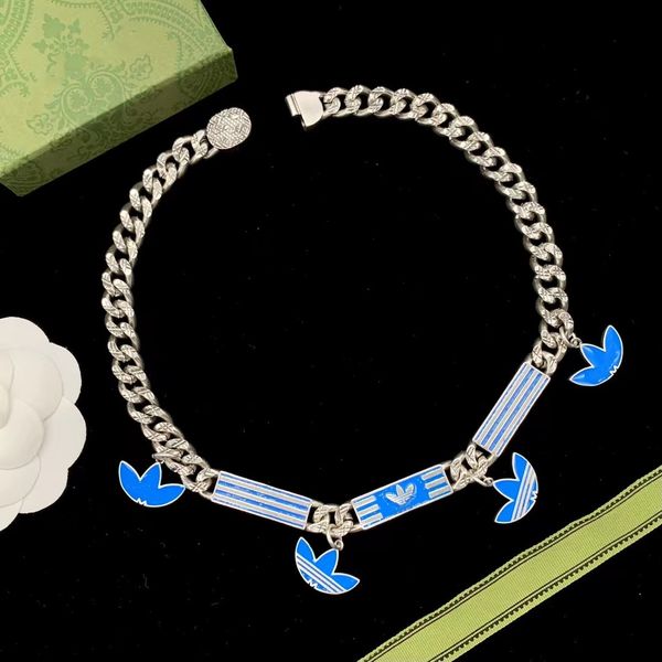 

fashion jewelry silver dripping glaze trend everything goes with vintage necklace