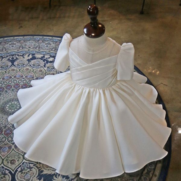 

christening dresses white toddler dress first birthday clothes for baby girl little princess party baptism dresses fluffy infant kids ball g