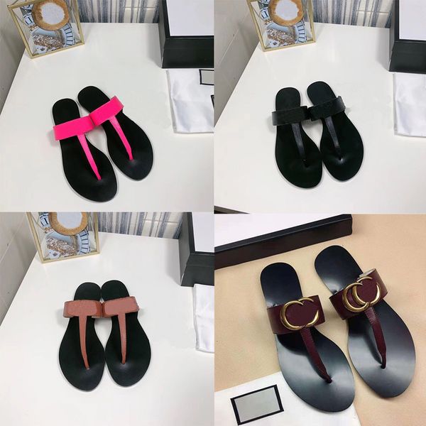 

sandal designer sandals slides designer women flip flops slipper fashion genuine leather slides metal chain ladies casual shoes, Black