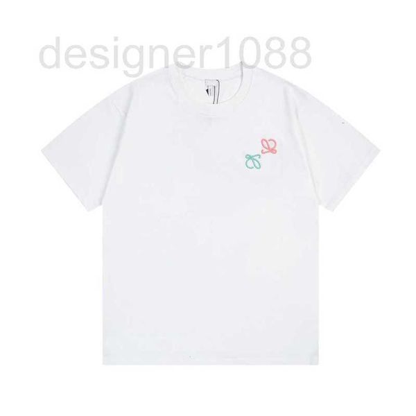 

designer high version fashion brand new product luojia color logo round neck short sleeve couple loose casual t-shirt for men and women ykjp, White;black