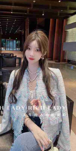 

designer new brand jacket fashion grade autumn winter tweed coat overcoat leisure spring coats cardigan women thanksgiving day w7bw, Black;brown