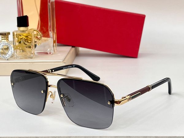 

sunglasses for men and women summer designers 0358s style anti-ultraviolet retro eyewear frameless glasses random box, White;black