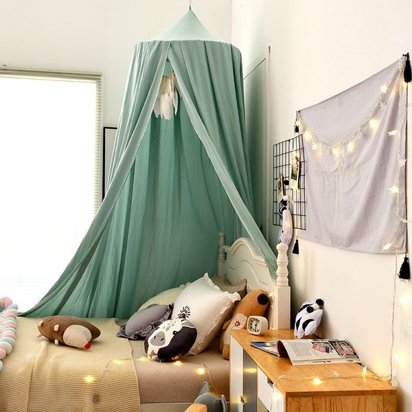 

crib netting kids mosquito net girl princess hanging bed canopy baby crib curtain home decoration living corner play reading nook decor 2303