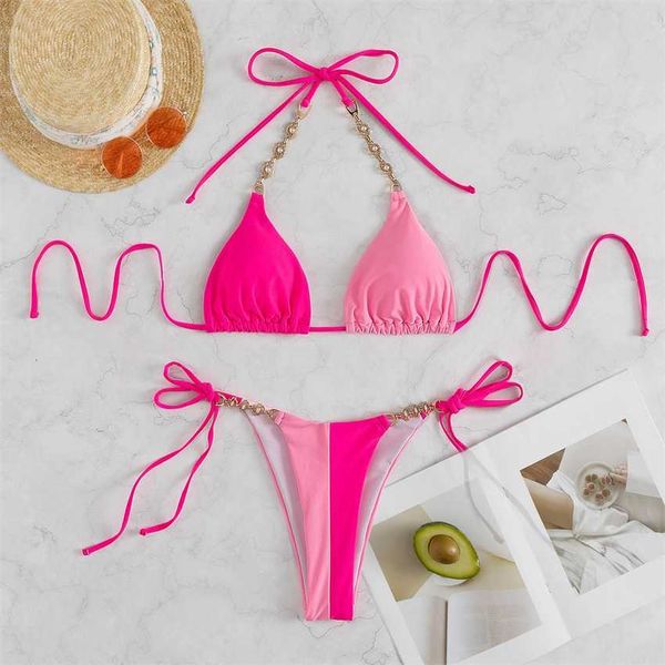 

bikini 2023 style new solid color swimsuit split nylon face, White;black