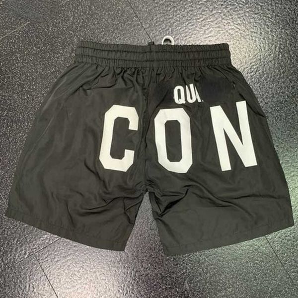 

23ss men d2 icon men's shorts letter print designers board mens boardshort summer beach surf pants high-quality mens 3xl, White;black