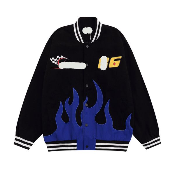

mens jackets baseball varsity jacket letter stitching embroidery autumn and winter men loose causal outwear coats letters a variety of style, Black;brown