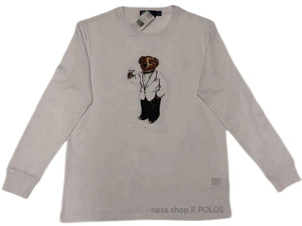 

designer usa bear men's t-shirts cartoon polos bear hooded printed cotton long sleeve european and american new casual contrast color p, White;black