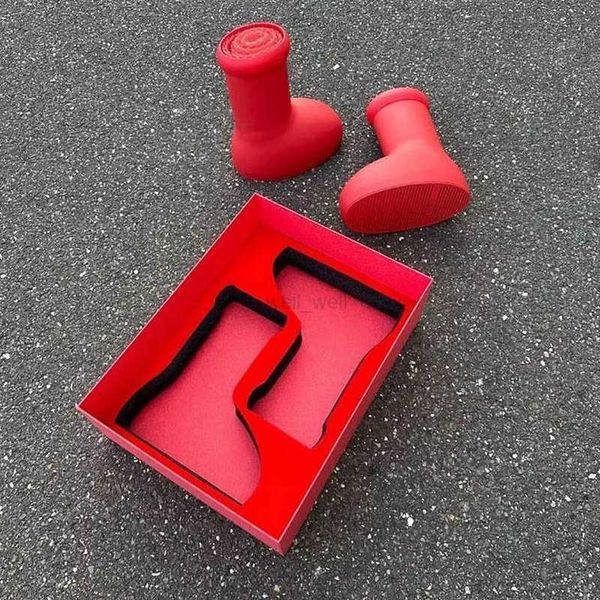 

2023 new mschf big red boots mens women designer over the knee boot parent-child family unified amusement restore animation rubber platform, Black