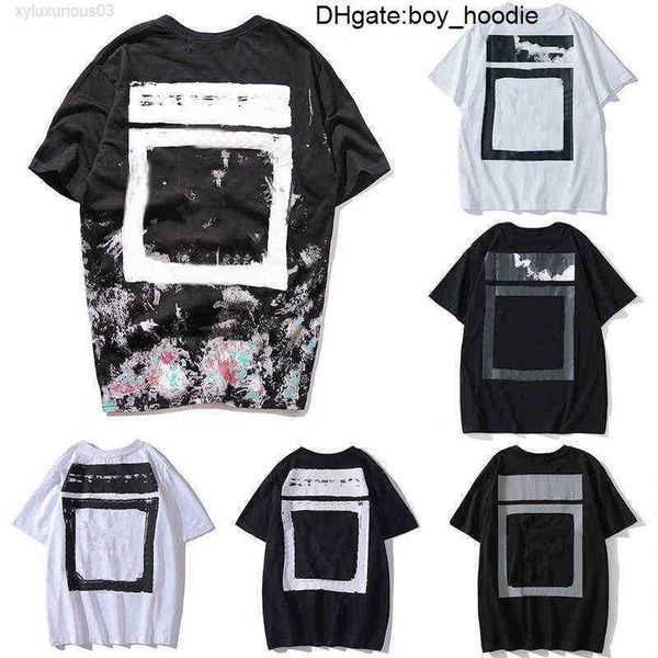 

designer men women t shirts tee shirt mens cotton loose leisure motion beach run comfort off badge high street white jik0, White;black