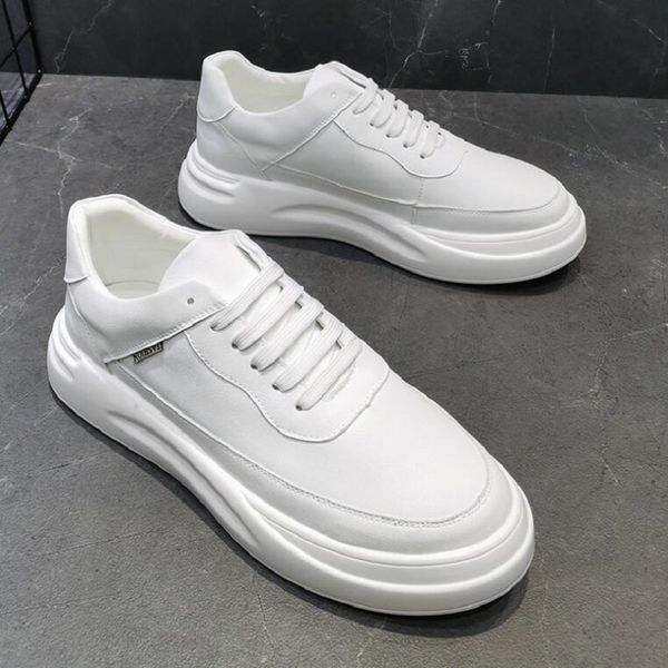 

high fashion breathable daily white shoes classic wear resitant sneakers hip hop thick bottom casual sneakers d2a38, Black
