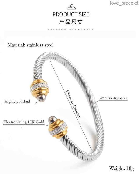 

Bracelet Dy Luxury Designer Twisted Pearl Head Women Fashion Versatile Twist Bracelets Jewelry Platinum Plated Wedding Gifts 5MM accessories for Christmas gifts