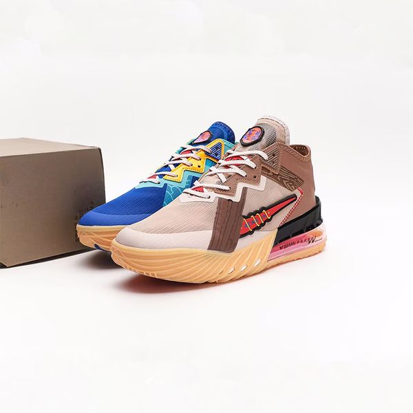 

blue brown air big low epp basketball shoes high-end casual running shoes men's shoes size 40-46