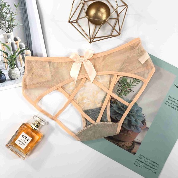 

women's panties underwear traceless lace bow breathable graphene antibacterial crotch ribbon cross 5 0zzy, Black;pink