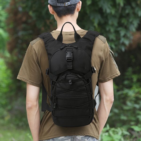 

outdoor bags 15l molle tactical backpack 800d oxford military hiking bicycle sports cycling climbing camping bag army xa257d 230308