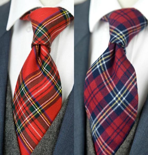 

neck ties checked plaid scottish tartan red crimson gray grey green yellow blue mens neckties suit gift for men 2301093904223, Blue;purple