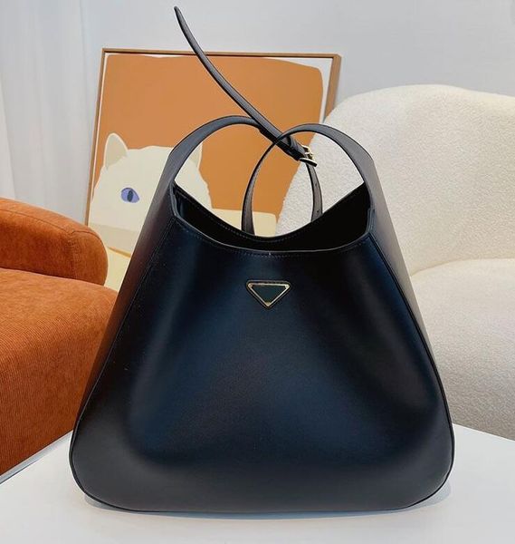 

the tote bags bucket bag shoulder women handbag purse plain triangle hardware fashion letters adjustable belt strap large capacity travel ha