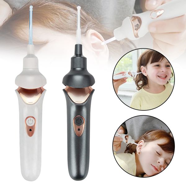 

face massager electric ear remover painless cleaning tool with led light rechargeable wax spoon wax cleaner pick for whole family 230307