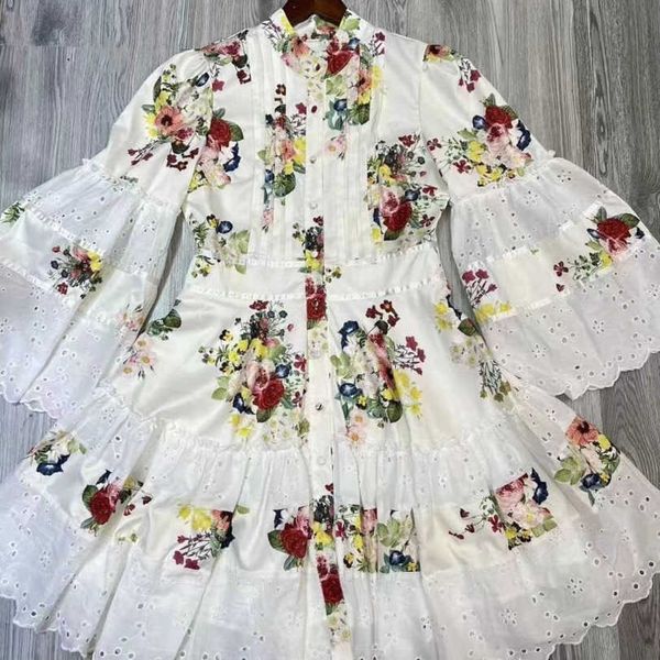 

23ss designer brand long sleeve dress womens printed dresses cake dress women shirtdress a1, Black;gray